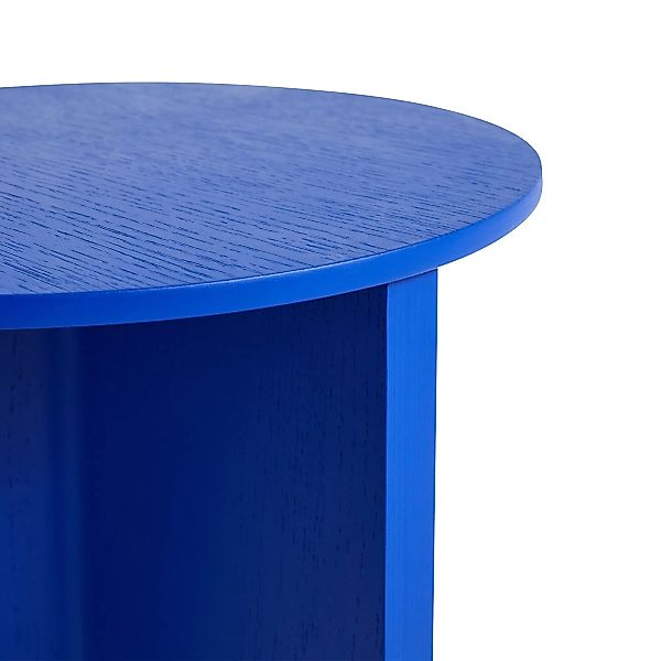 HAY - Slit Beistelltisch rund H47cm - lebendiges blau/lackiert wasserbasier günstig online kaufen