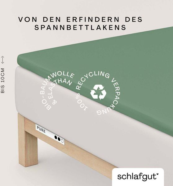 Schlafgut Spannbettlaken »PURE TOPPER in Gr. 90x200, 140x200 oder 180x200 c günstig online kaufen