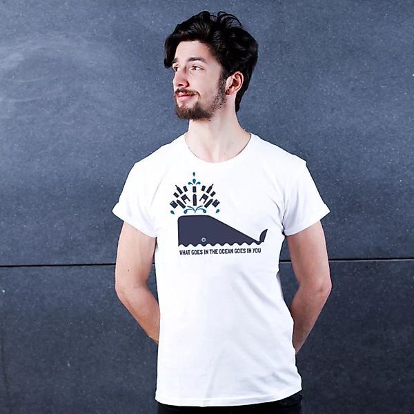 Whale - T-shirt Männer Aus Bio-baumwolle günstig online kaufen