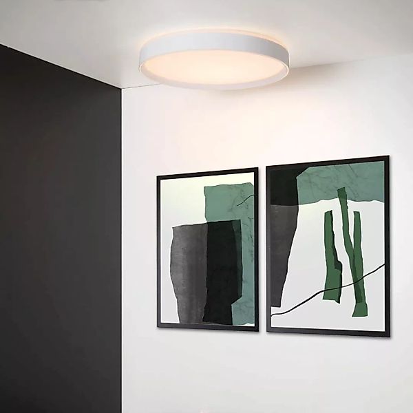 LED Deckenleuchte Nuria in Weiß 36W 2880lm günstig online kaufen