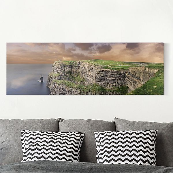 Leinwandbild - Panorama Cliffs Of Moher günstig online kaufen