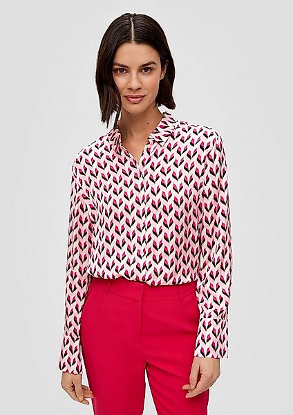 s.Oliver Langarmbluse Bluse Lange Hemdbluse aus reiner Viskose günstig online kaufen