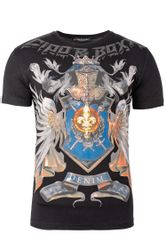 Cipo & Baxx Print-Shirt Cooles Kurzarm günstig online kaufen