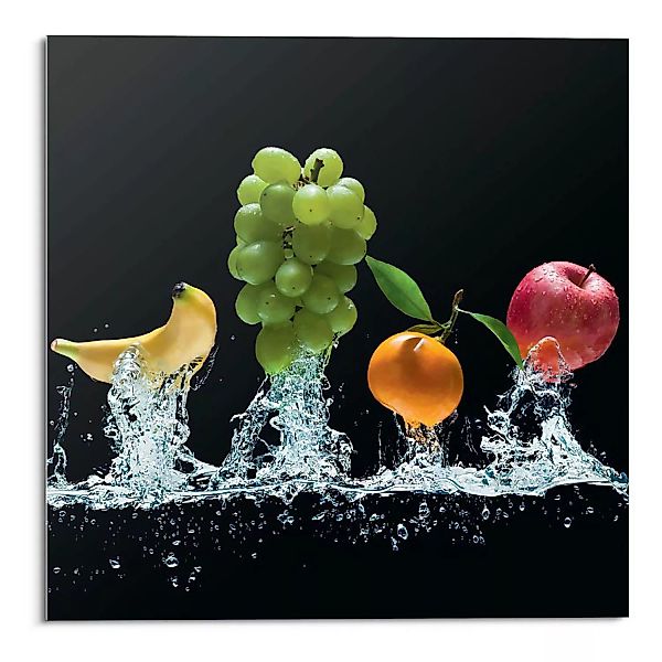 Reinders Glasbild "Frucht Splash Traube" günstig online kaufen