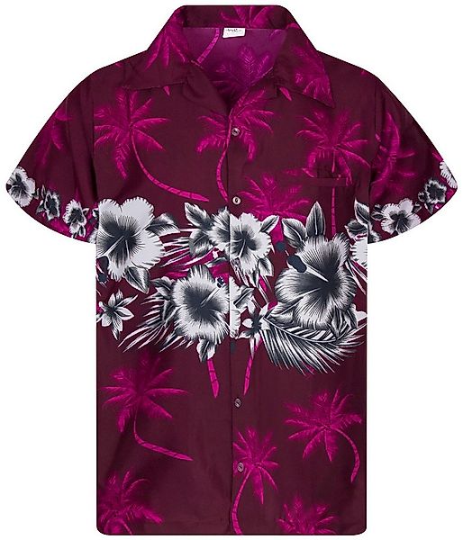 King Kameha Hawaiihemd Flower Chest Funky Hawaii-Hemd Herren Kurzarm Front- günstig online kaufen