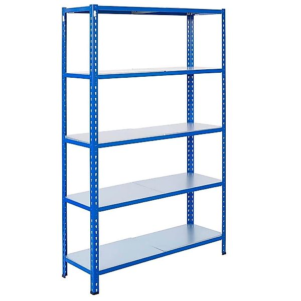 Ar Shelving Steckregal Blau & Verzinkt 200 x 120 x 40 cm 5 Böden 180 kg günstig online kaufen