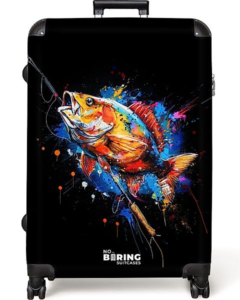 NoBoringSuitcases.com© Hartschalen-Trolley Sportfischen mit Graffiti 77 günstig online kaufen
