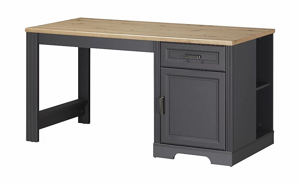 Schreibtisch  Varese ¦ schwarz ¦ Maße (cm): B: 150 H: 76 T: 70.0 Tische > S günstig online kaufen