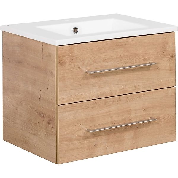 Fackelmann Einzelwaschtisch B.Perfekt 60 cm Asteiche mit Softclose günstig online kaufen