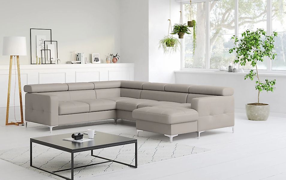 COTTA Wohnlandschaft "Sammy U-Form" mit Kopfteilverstellung, wahlweise mit günstig online kaufen