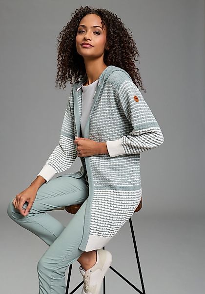 KangaROOS Kapuzenstrickjacke mit angesagtem Strickmuster günstig online kaufen