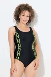 Ulla Popken Badeanzug Badeanzug Pipings ohne günstig online kaufen