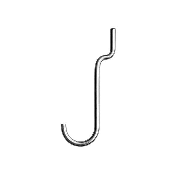 String System vertikaler Haken 4er Set Edelstahl für freistehendes Regal Ou günstig online kaufen