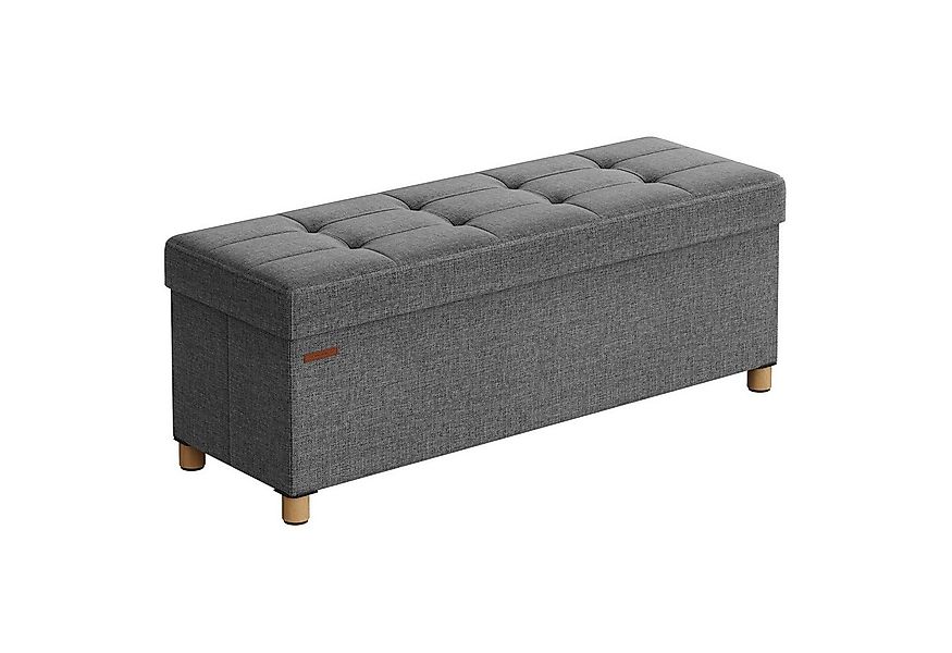 SONGMICS Sitzbank sitzhocker, 76/110cm mit Stauraum, klappbare Sitztruhe, F günstig online kaufen