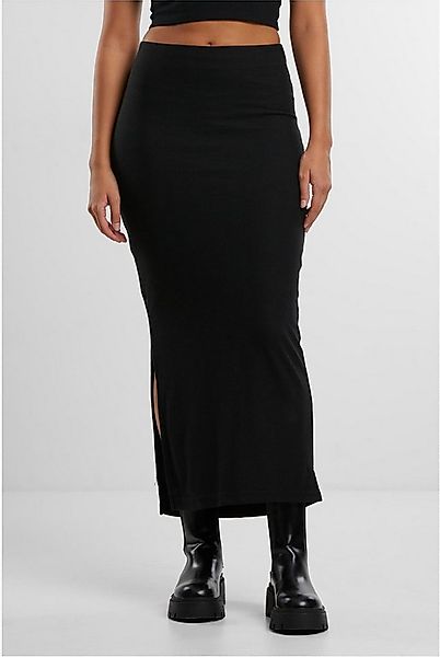 URBAN CLASSICS Sweatkleid Ladies Rib High Slit Skirt Rock Damen günstig online kaufen