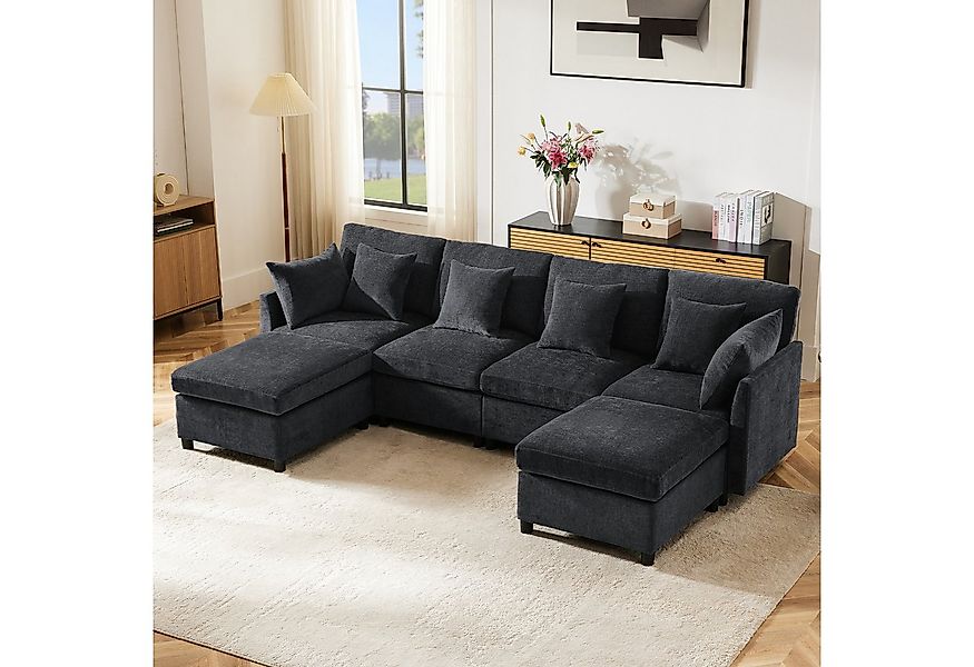 i@home Ecksofa L-förmiges Sofa, U-förmiges Sofa, modulares Sofa, mit abnehm günstig online kaufen