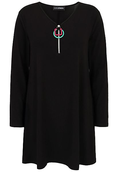 Doris Streich Longbluse mit dekorativem Reißverschluss-Anhänger günstig online kaufen