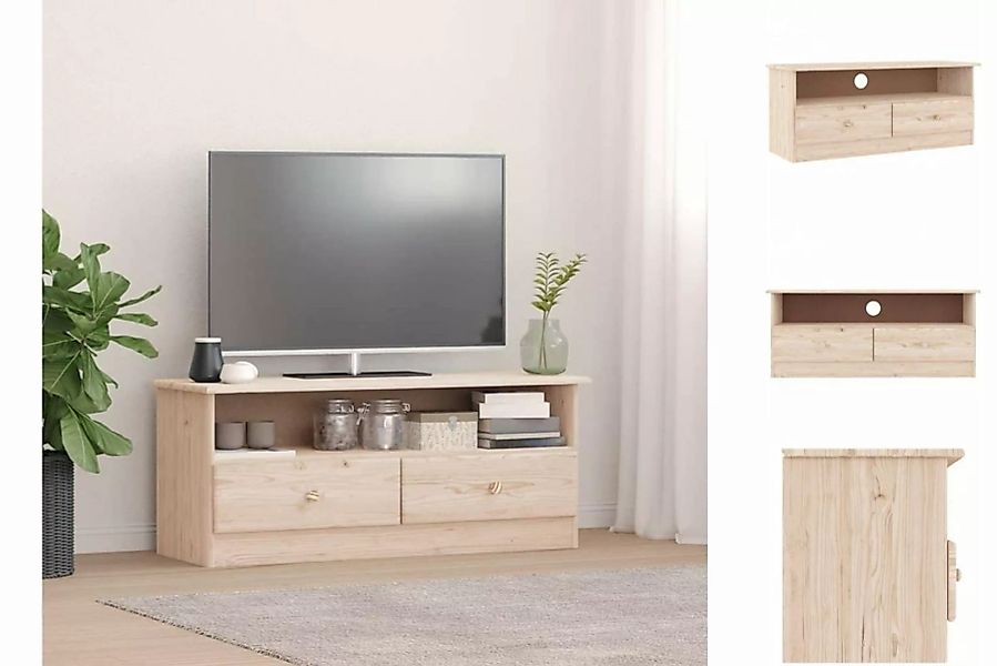 vidaXL TV-Schrank TV-Schrank mit Schubladen ALTA 100x35x41 cm Massivholz Ki günstig online kaufen