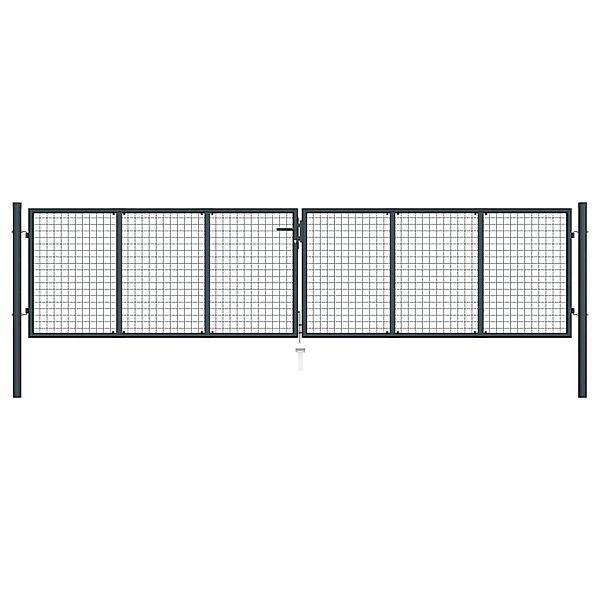 vidaXL Gartentor Mesh-Gartentor Verzinkter Stahl 400 günstig online kaufen