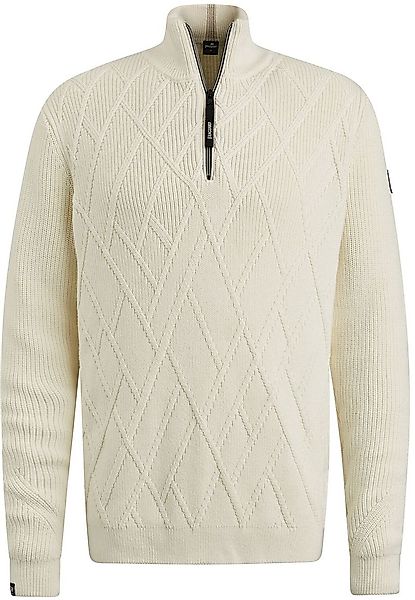 Vanguard Half Zip Pullover mit Struktur Ecru - Größe XL günstig online kaufen
