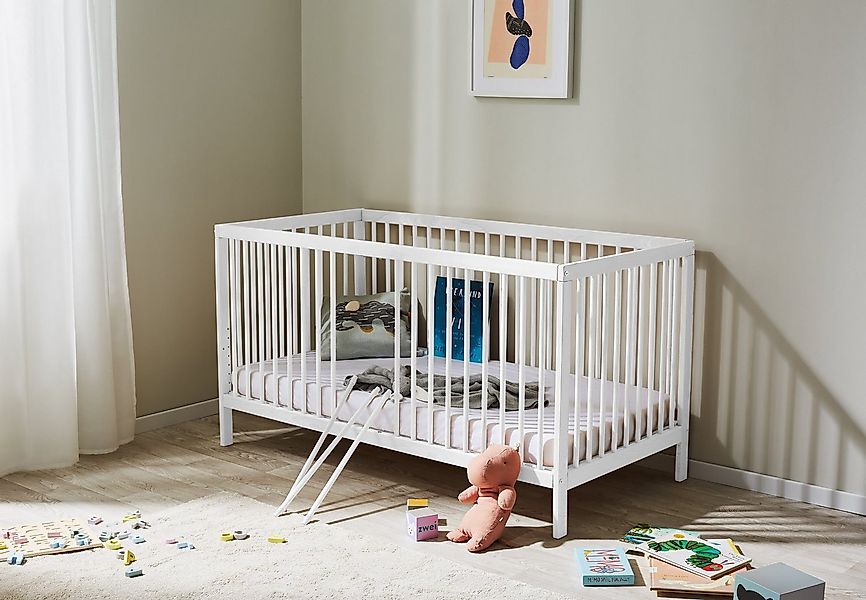 Kids Collective Babybett Kinderbett Gitterbett 60x120 und 70x140 cm herausn günstig online kaufen