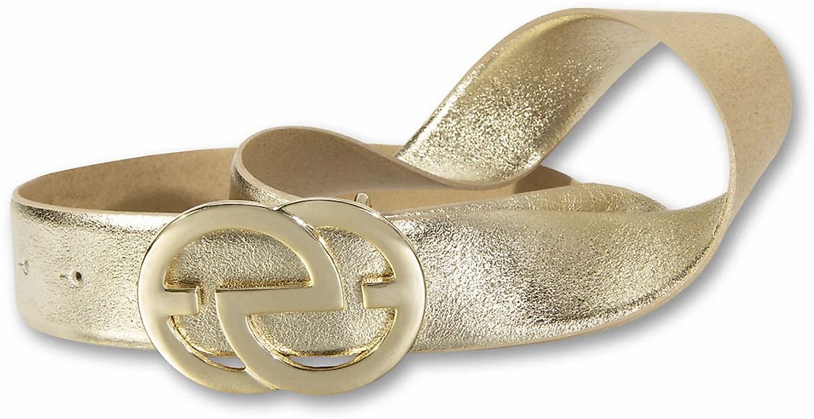 Silbergift Koppelgürtel, mit goldfarbener Designschließe günstig online kaufen