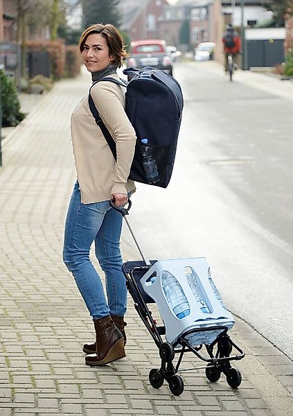 Maximex Trolley Einkaufstrolley mit Sitz. günstig online kaufen