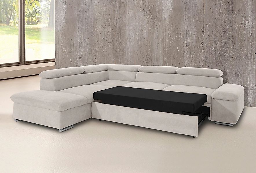 sit&more Ecksofa »Alcatraz L-Form«, wahlweise mit Bettfunktion günstig online kaufen