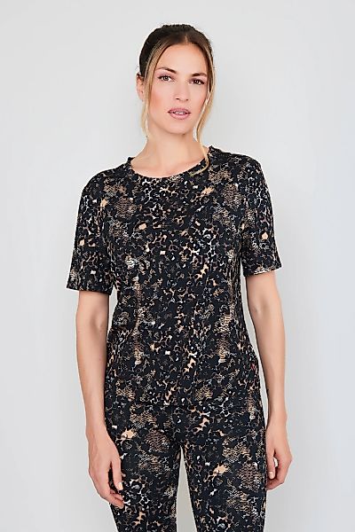 JOOP Jeans Crop-Top, Animal-Look, Kurzarm, Rundhalsausschnitt günstig online kaufen
