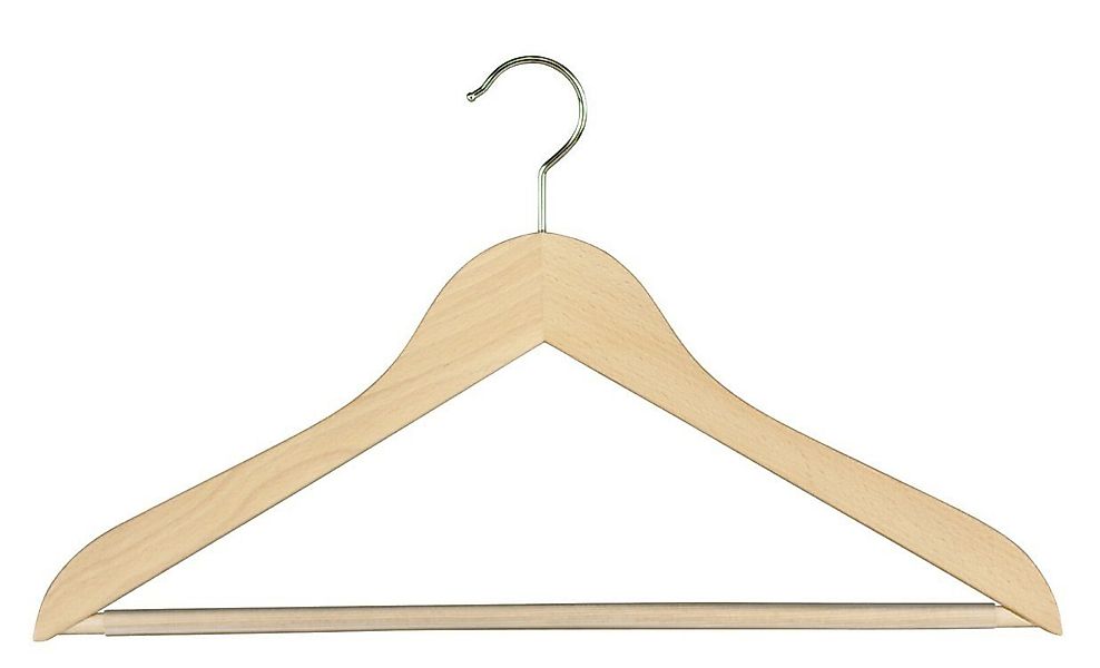 MAWA Kleiderbügel Kombi-Kleiderbügel mit Holzsteg, (5-tlg) günstig online kaufen
