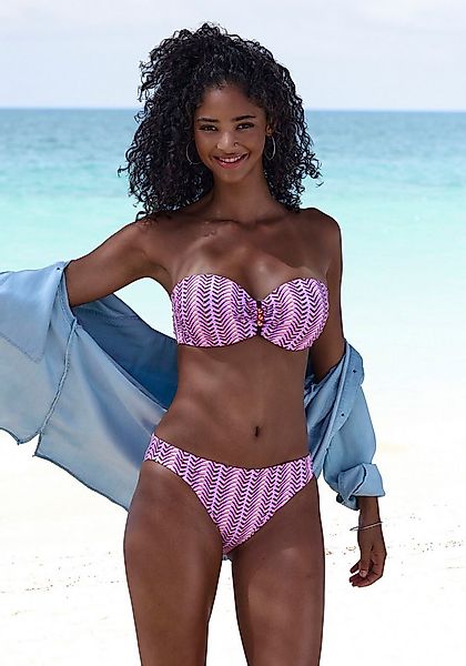 Vivance Bügel-Bandeau-Bikini mit Zierperlen günstig online kaufen