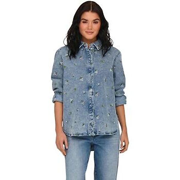 Only  Jeansjacken Onlvera L/S Flower Emb Shirt Dnm Noos 15351977 günstig online kaufen
