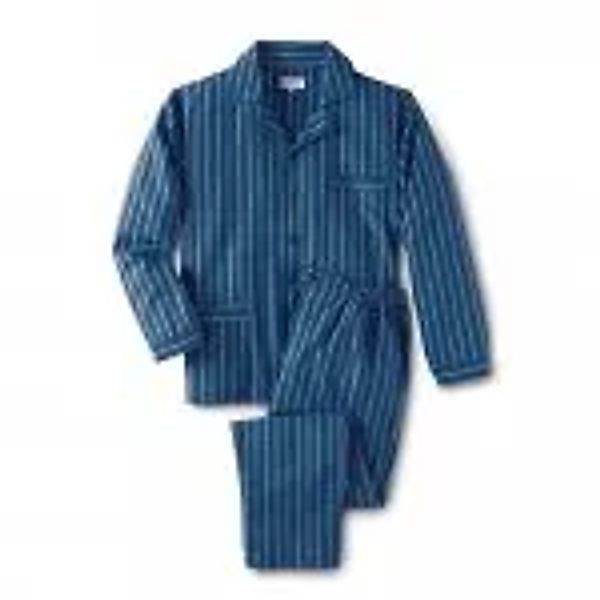 Microfaser Pyjama, blau günstig online kaufen