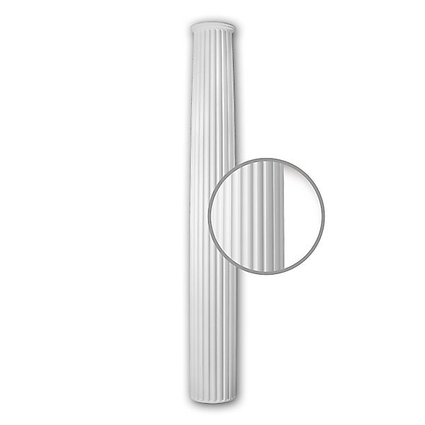 PROFHOME 412201 Vollsäulen Schaft Fassadenstuck Säule Fassaden Element 29,5 günstig online kaufen