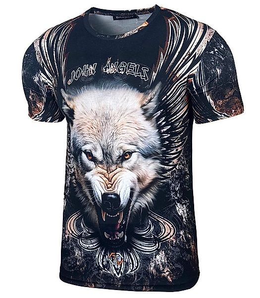 Baxboy T-Shirt Baxboy Moderner Männer Kurzarm Allover Print T-Shirt 220-229 günstig online kaufen