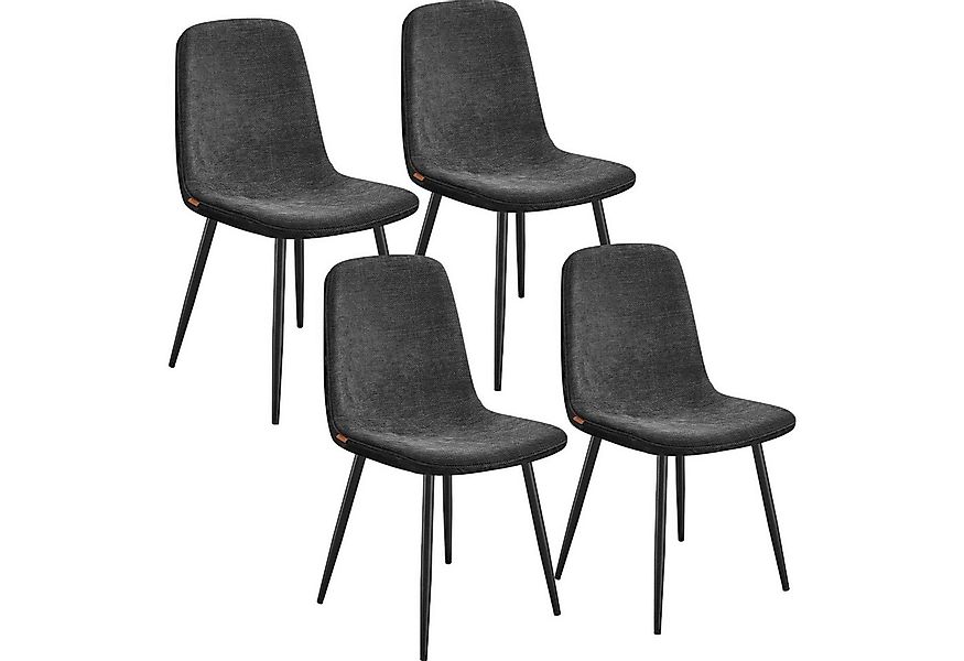 VASAGLE Esszimmerstuhl Metallbeine, verstellbare Füße, pflegeleicht (4 St), günstig online kaufen