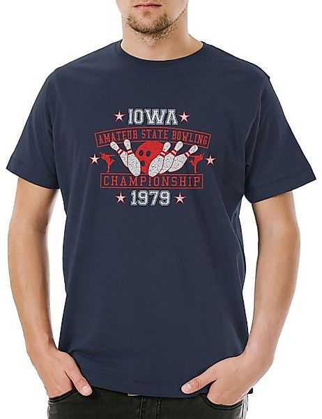 Urban Backwoods Print-Shirt Iowa Amateur State Bowling Herren T-Shirt Zwei günstig online kaufen