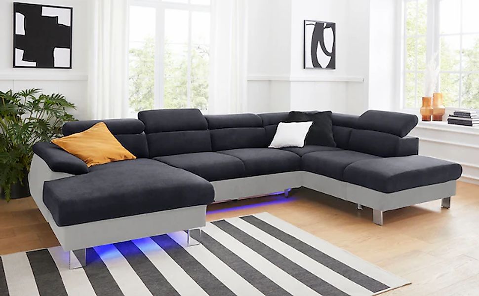 COTTA Polstergarnitur »Komaris U-Form, B: 320 bzw. 100 cm (Set: Wohnlandsch günstig online kaufen