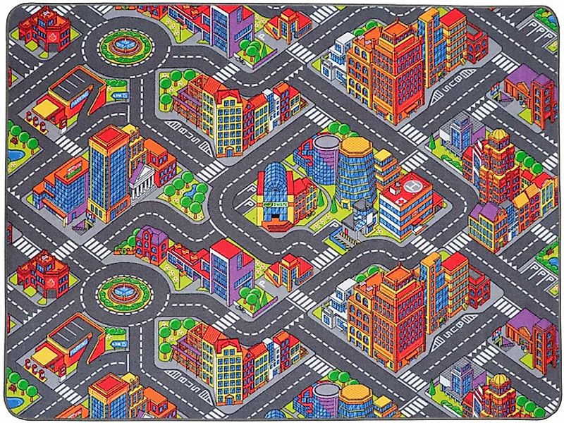 Primaflor-Ideen in Textil Kinderteppich "Spielteppich BIG CITY, Made in Bel günstig online kaufen