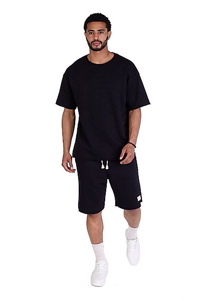 Denim Distriqt Trainingsanzug 2 Teiler Freizeitanzug Shorts mit T-Shirt Sch günstig online kaufen