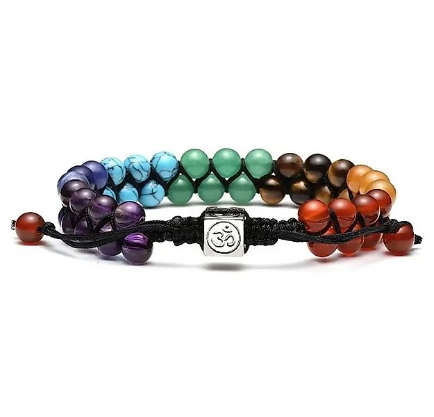Ware aus aller Welt Perlenarmband Chakra Armband aus Naturstein – Verstellb günstig online kaufen