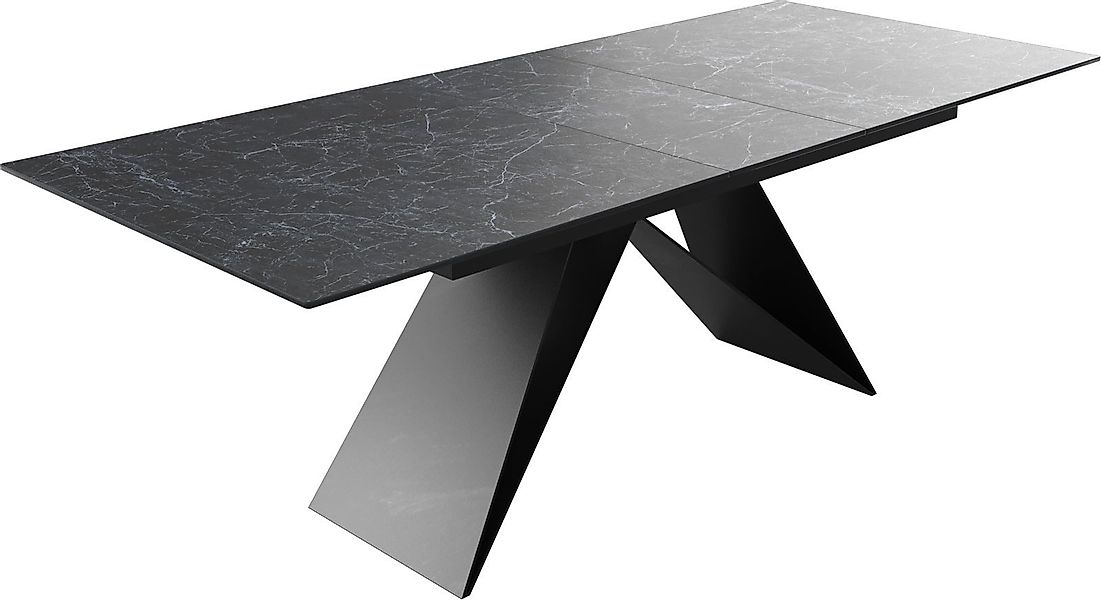 DELIFE Esstisch Edge, Keramik Laminam® Nero günstig online kaufen