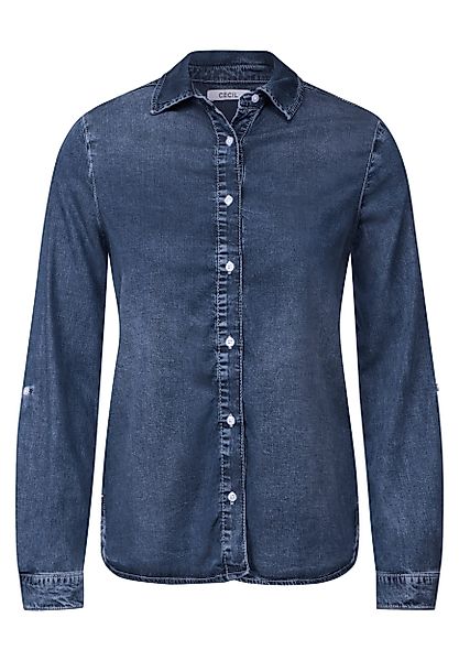 CECIL Hemdbluse Style Blouse Lyocell Mid günstig online kaufen