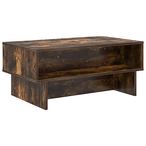 vidaXL Couchtisch Geräucherte Eiche 80 x 46 x 35 cm Holzwerkstoff 8000224 günstig online kaufen