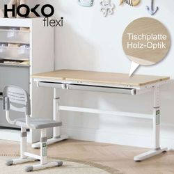 HOKO Kinderschreibtisch höhenverstellbar 54-76 cm, ergonomischer günstig online kaufen