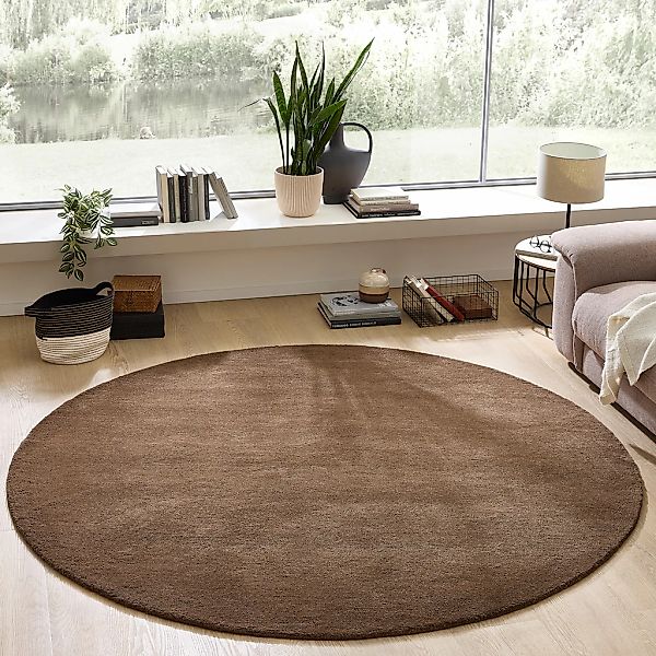 my home Wollteppich "Gabbo Natur, handgetuftet & meliert, aus reiner Wolle" günstig online kaufen