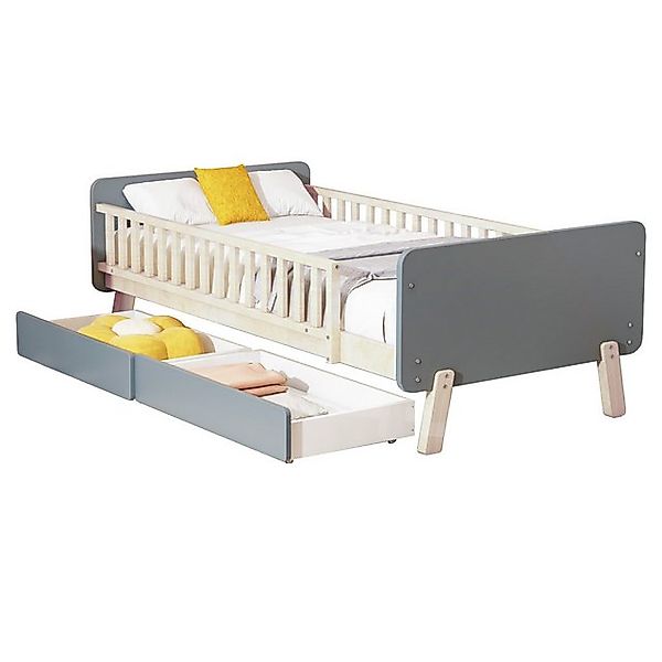 Gotagee Kinderbett Kinderbett 90x190cm Flachbett Einzelbett Massivholzbett günstig online kaufen