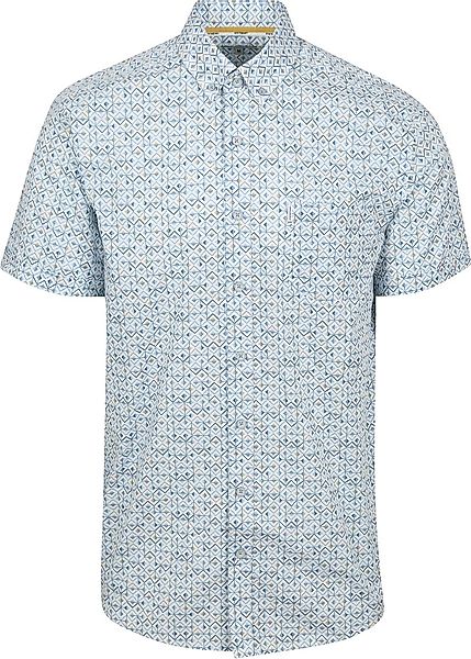 State Of Art Short Sleeve Hemd Druck Hellblau  - Größe 3XL günstig online kaufen