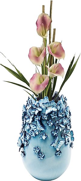 Kare Design Tischvase Vase Butterflies Lightblue günstig online kaufen