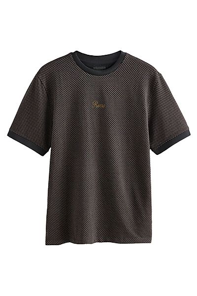 Next T-Shirt Elegantes Jacquard-T-Shirt (1-tlg) günstig online kaufen
